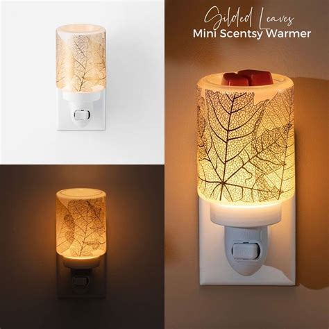 mini warmer scentsy|gilded leaves mini warmer scentsy.